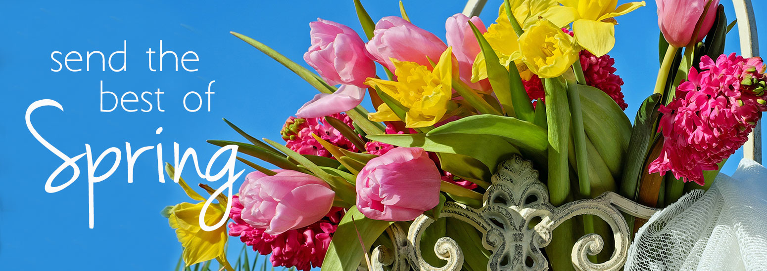 Send the best of Spring with a fresh bouquet of blooms.  Order today for the best selection of flowers and gifts! 